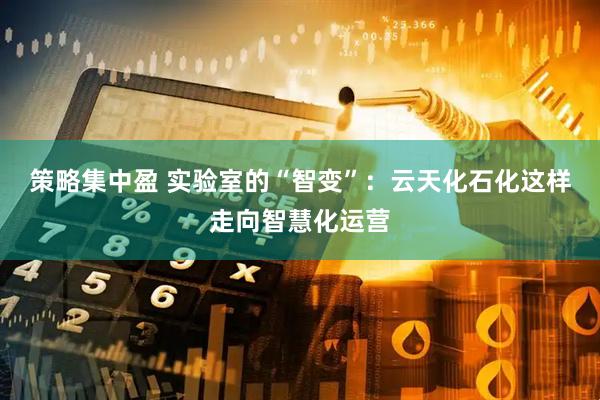 策略集中盈 实验室的“智变”：云天化石化这样走向智慧化运营