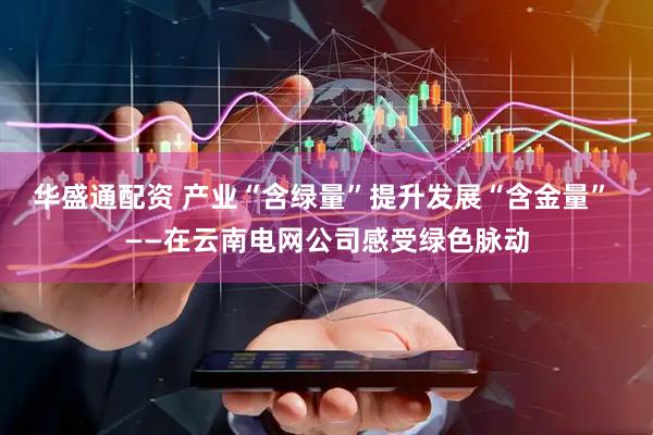 华盛通配资 产业“含绿量”提升发展“含金量” ——在云南电网公司感受绿色脉动