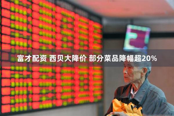 富才配资 西贝大降价 部分菜品降幅超20%
