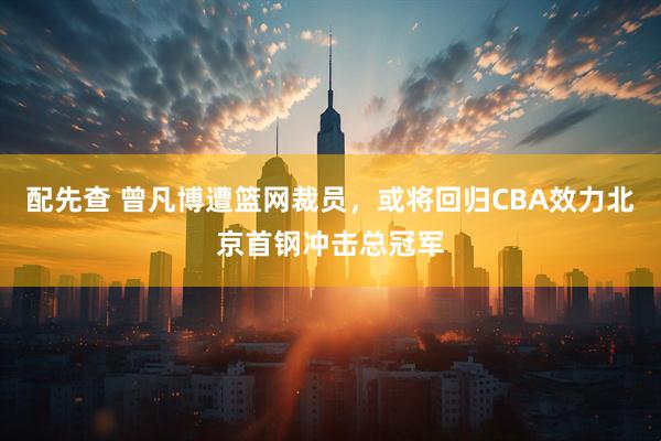 配先查 曾凡博遭篮网裁员，或将回归CBA效力北京首钢冲击总冠军