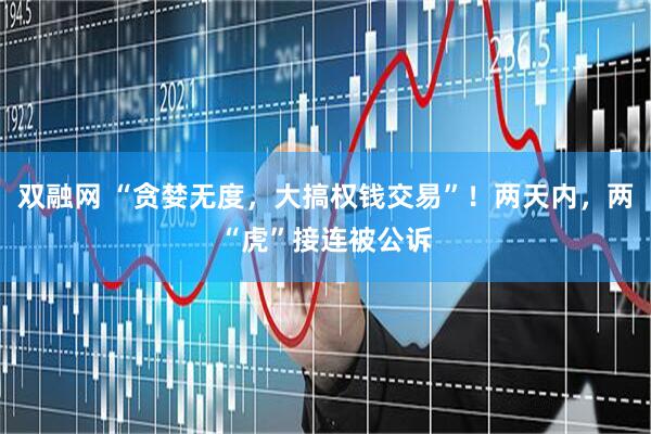 双融网 “贪婪无度，大搞权钱交易”！两天内，两“虎”接连被公诉